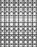 Bold Linear Diamond Pattern Design Rug