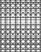 Bold Linear Diamond Pattern Design Rug