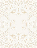 Elegant Swirl Pattern Neutral Tones Rug