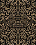 Intricate Swirls Lines Pattern Rug