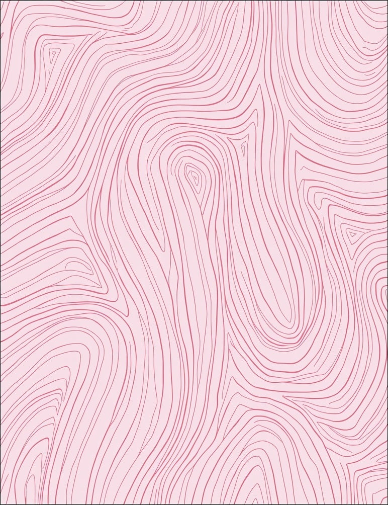Pink Abstract Swirl Pattern Rug