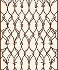 Elegant Lattice Vine Pattern Rug