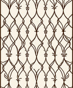 Elegant Lattice Vine Pattern Rug