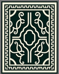 Elegant Cream Lattice Design Rug