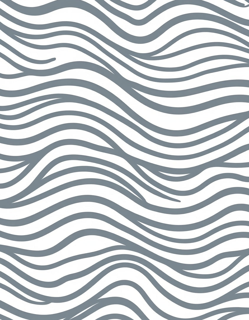 Flowing Gray Lines Stripe Pattern Rug
