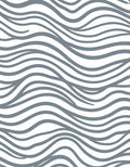 Flowing Gray Lines Stripe Pattern Rug