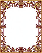 Ornate Floral Border Design Rug