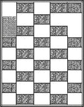 Bold Abstract Maze Pattern Rug