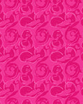 Vibrant Pink Abstract Swirl Design Rug
