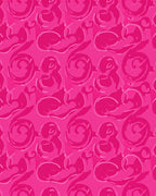 Vibrant Pink Abstract Swirl Design Rug