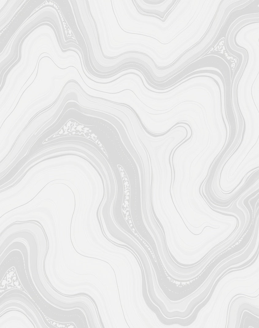Elegant White Agate Swirl Pattern Rug