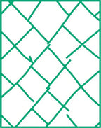 Interlocking Geometric Square Pattern Rug