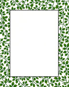 Green Vine Pattern Rug