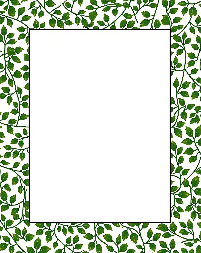 Green Vine Pattern Rug