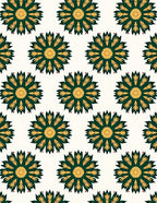 Exotic Floral Medallion Pattern Rug