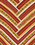 Striped Geometric Floral Band Pattern Rug