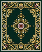 Ornate Floral Medallion Pattern Rug