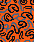Bold Abstract Swirl Graphic Rug