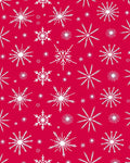 White Snowflakes Festive Pattern Rug