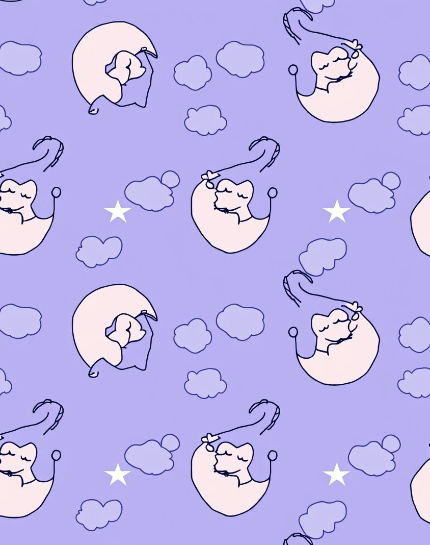 Dreamy Cloud Star Pattern Rug