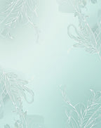Soft Powder Blue Feather Motif Rug