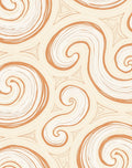 Organic Swirl Pattern with Triangle Accents Rug