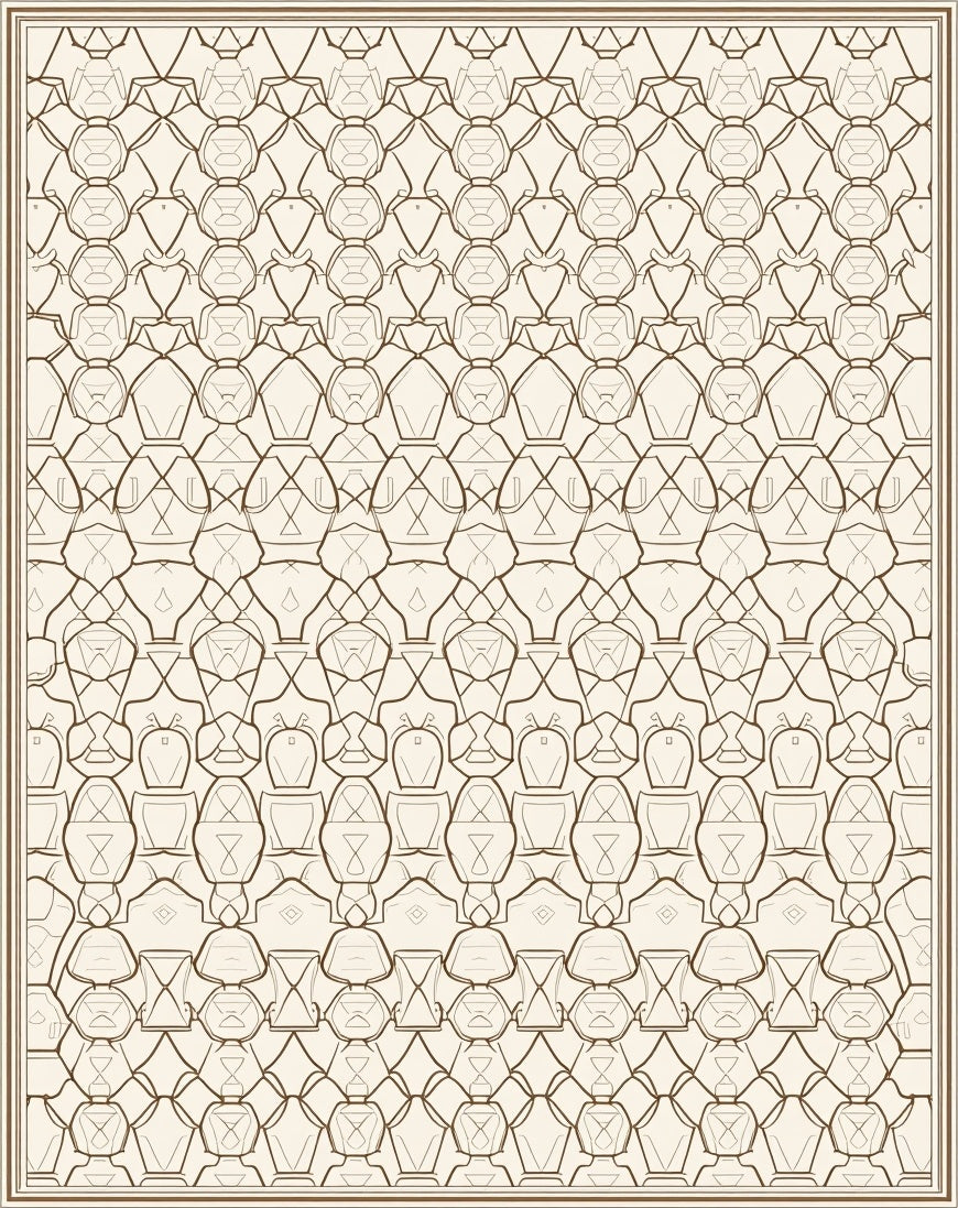 Geometric Repeating Abstract Pattern Rug