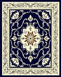 Elegant Paisley Floral Motif Rug