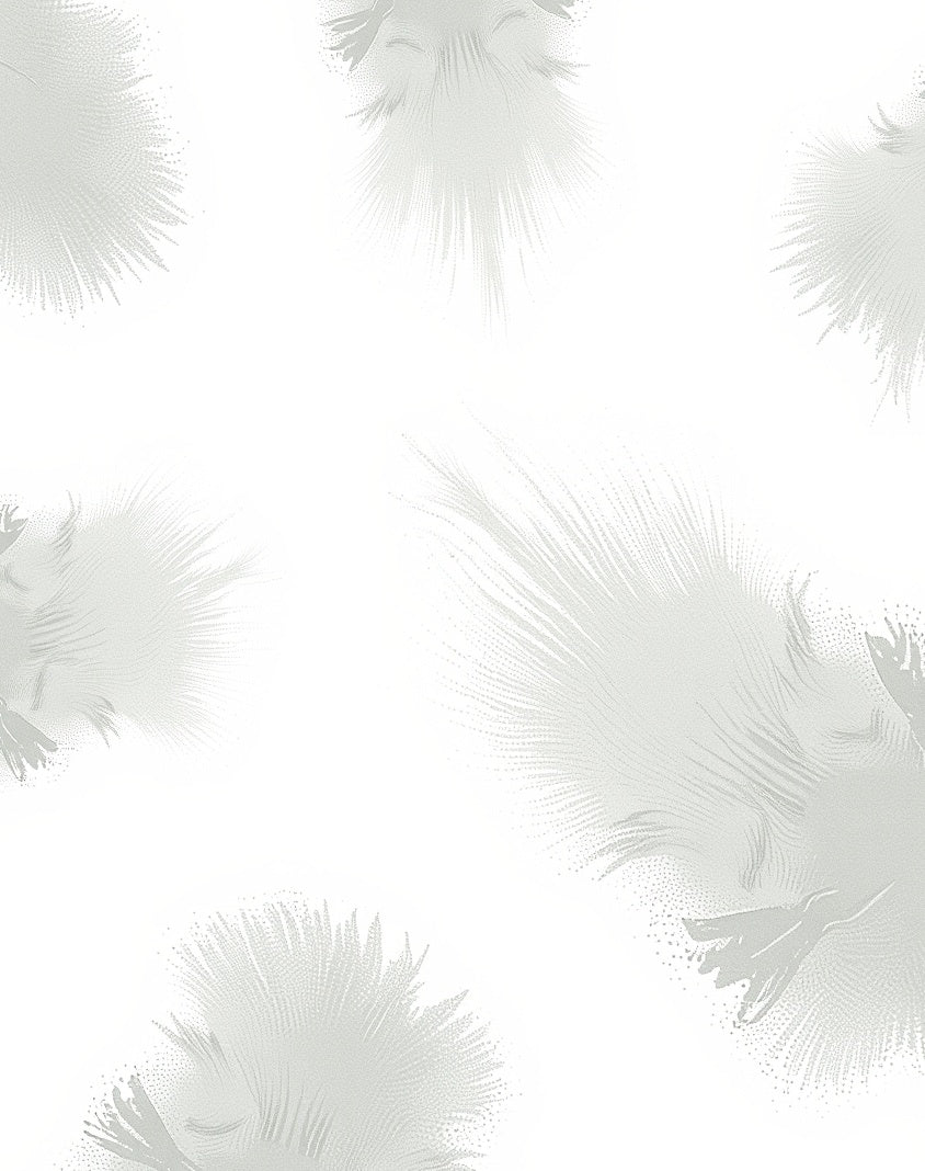 Light Gray Botanical Bloom Pattern Rug