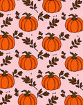 Orange Pumpkin Foliage Autumn Scene Rug