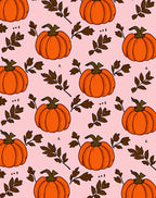 Orange Pumpkin Foliage Autumn Scene Rug