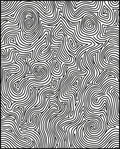 Abstract Wavy Lines Pattern Rug