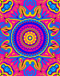 Vibrant Mandala Pattern Rug
