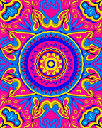 Vibrant Mandala Pattern Rug