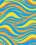 Vibrant Wavy Abstract Design Rug