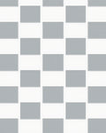 Alternating Grey White Rectangle Pattern Rug