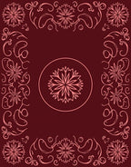 Ornate Floral Frame Motif Rug