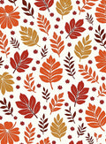 Autumn Leaf Pattern Design Rug