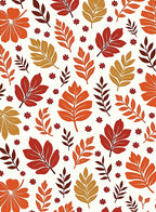 Autumn Leaf Pattern Design Rug