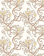 Art Nouveau Floral Vine Pattern Rug