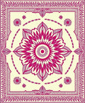 Mandala Floral Style Pattern Rug