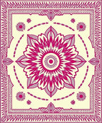 Mandala Floral Style Pattern Rug