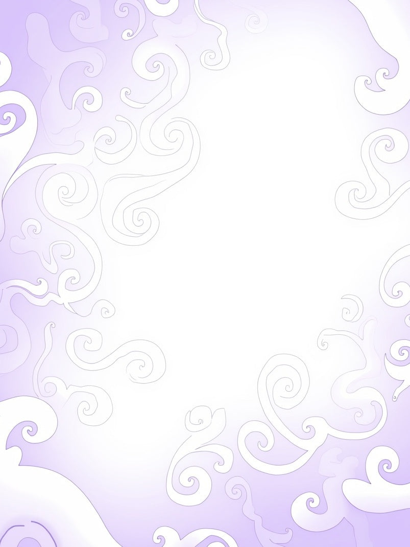 Delicate Swirls Abstract Lavender Rug