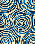 Abstract Swirls Pattern Rug
