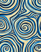 Abstract Swirls Pattern Rug