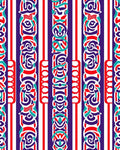 Bold Vertical Abstract Pattern Rug