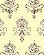 Vintage Floral Damask Patterned Rug