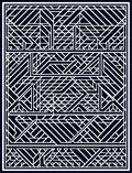 Geometric Lines And Shapes Art Deco Rug