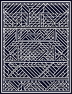 Geometric Lines And Shapes Art Deco Rug
