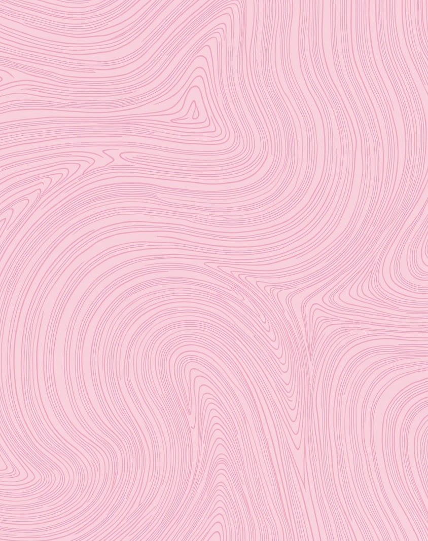 Pink Organic Swirl Grain Pattern Rug